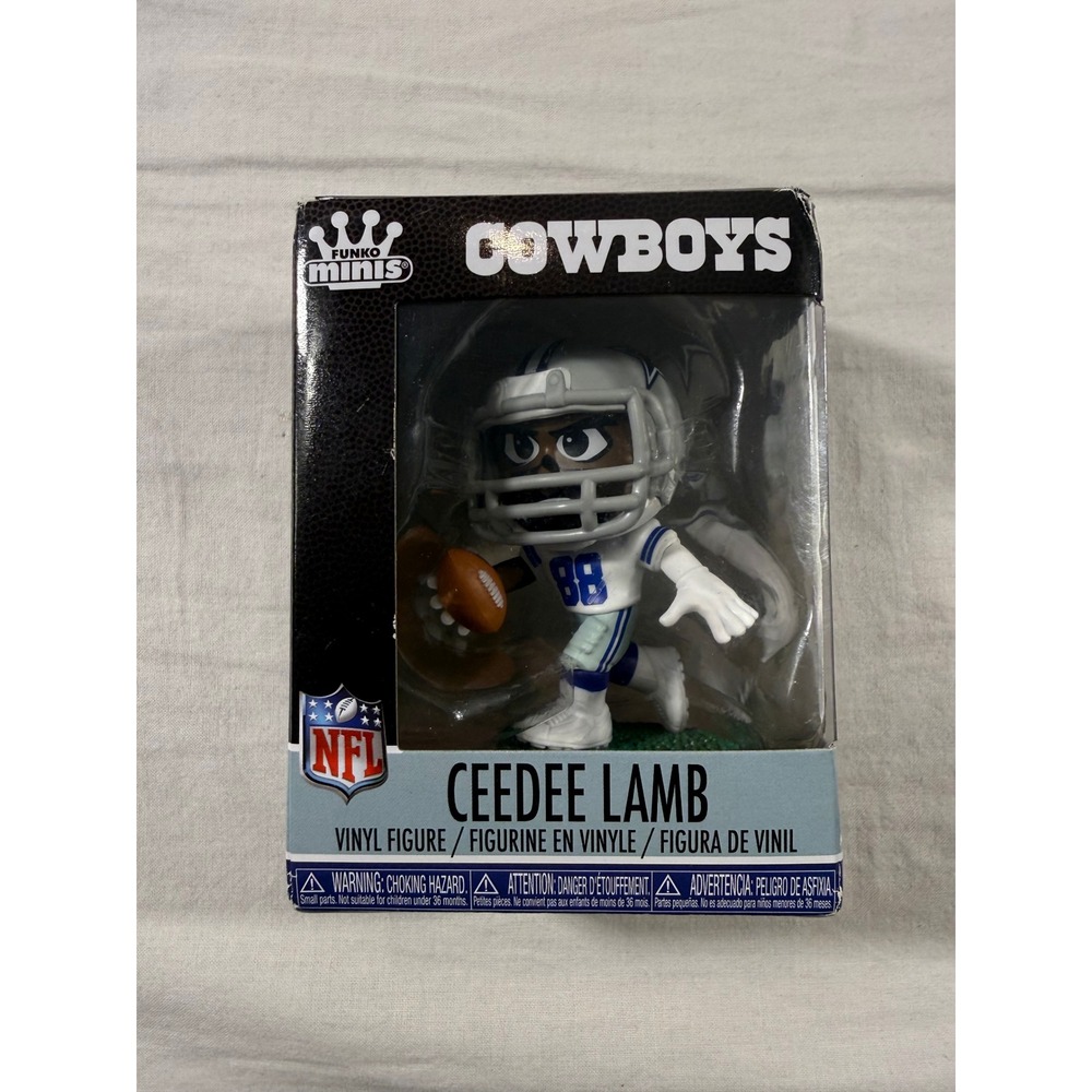 Funko NFL Minis Dallas Cowboys CeeDee Lamb Blue NEW Vinyl Figure 88 READ
